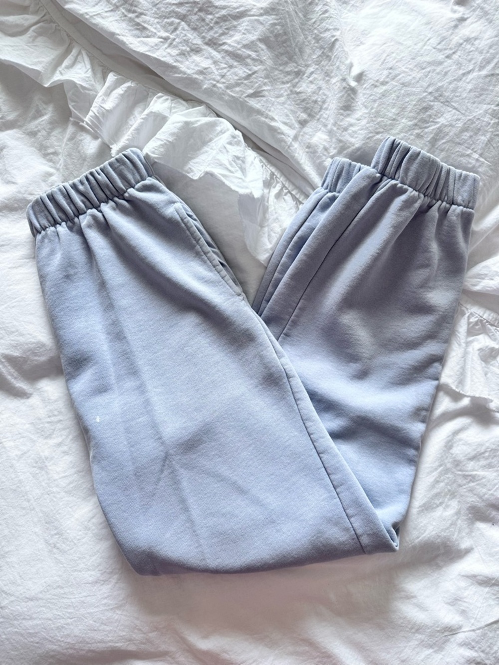 Brandy Melville Light Blue Sweatpants with Elastic Waist